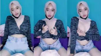 Live Dedek Filla Hijab Remas Susunya