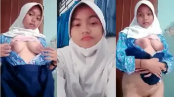Viral Daun Masih Muda SM_P Tiktoker Hijab Part1